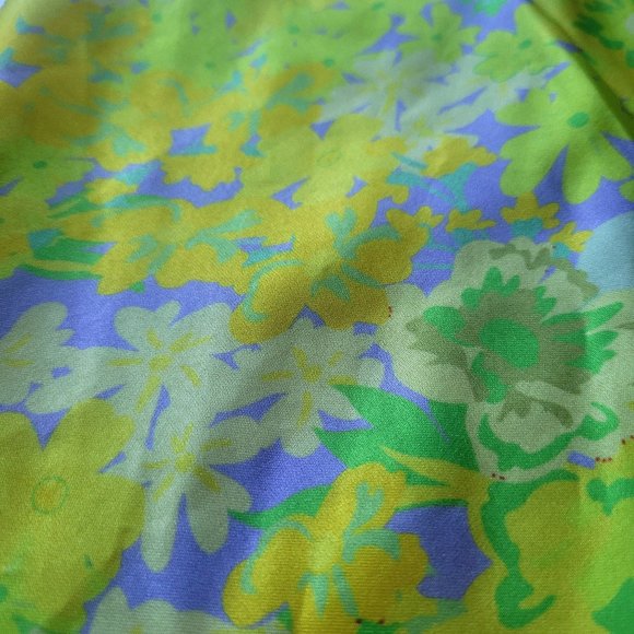 Strangers & Lovers Yellow Satin Floral Skirt - Picture 3 of 8